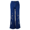 Landscape Embroided Loose Fit Jeans