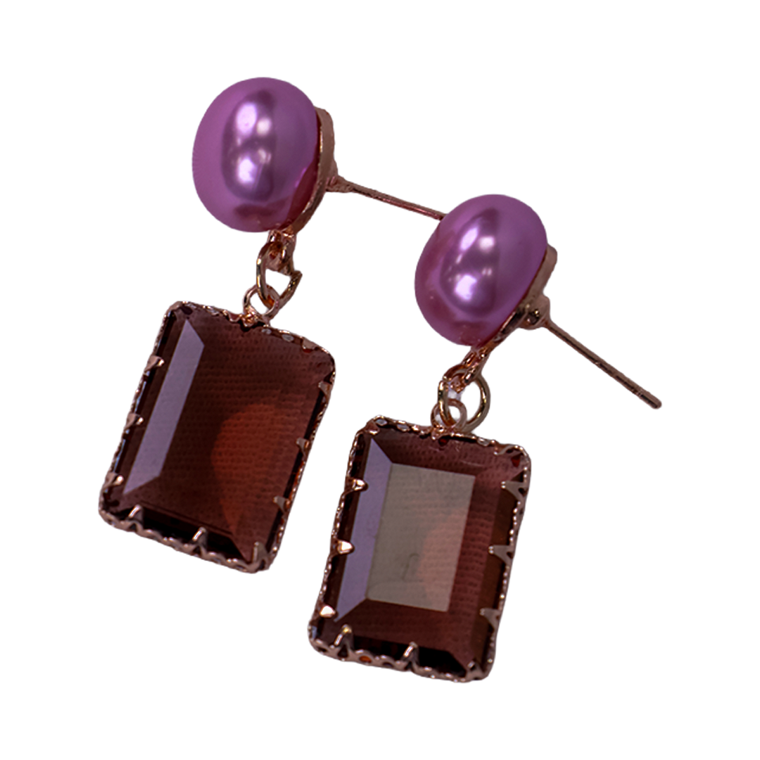 Modern Art Stone Earring