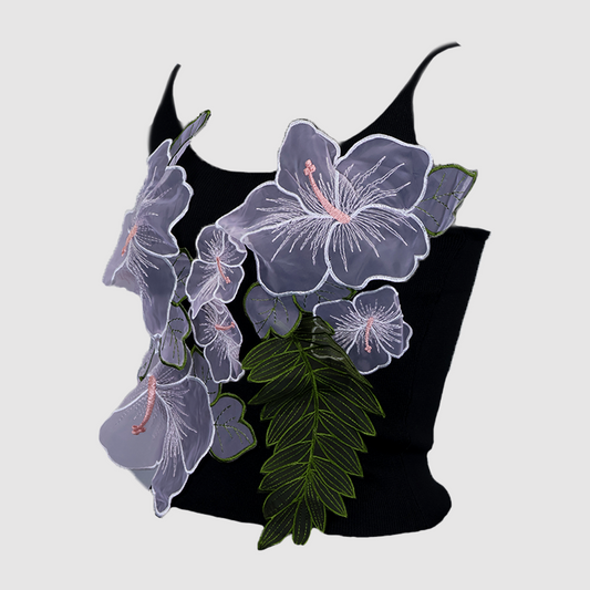 Glam Flower Crop Top