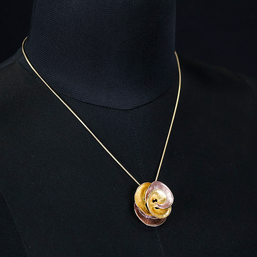 Luxaura Metal Flower Statement Necklace