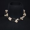 Multi-Layered Oval Shaped Pearl Necklace