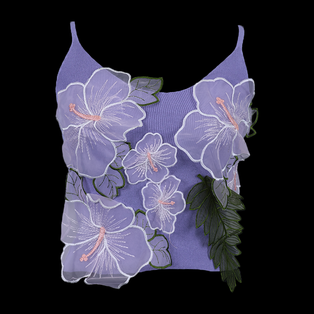Glam Flower Crop Top