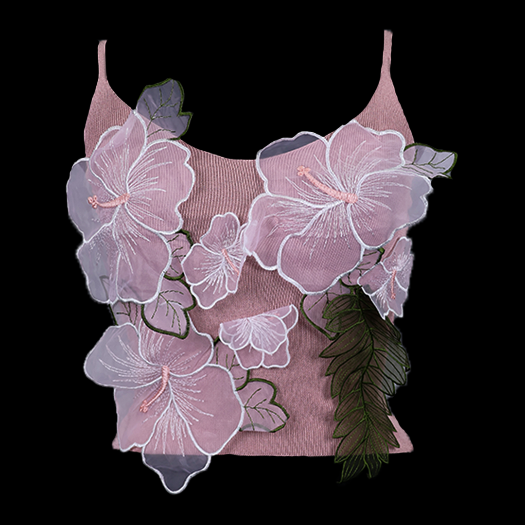 Glam Flower Crop Top