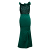 Glamour Night Off-Shoulder Fur Sequence Dress