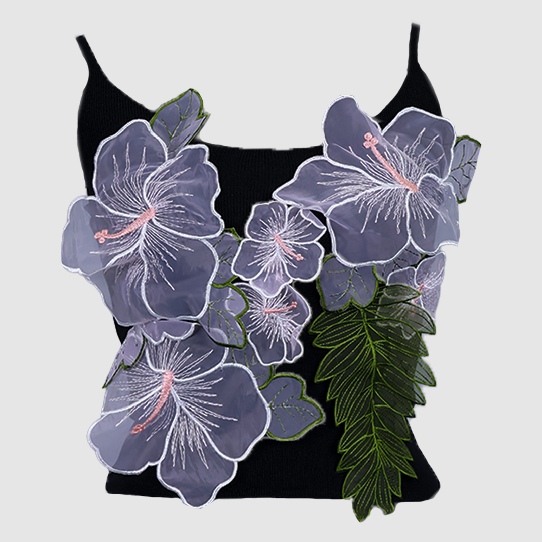 Glam Flower Crop Top