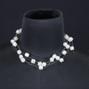 Multi-Layred Hexagon Peral Necklace