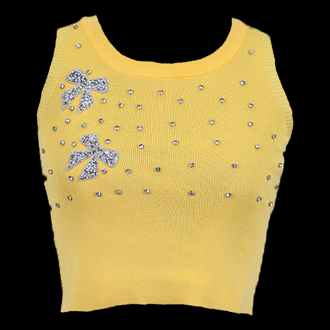 Luxaura Crystal Royale Crop Top