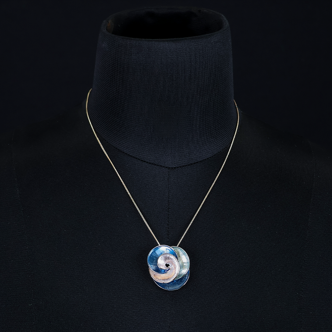 Luxaura Metal Flower Statement Necklace