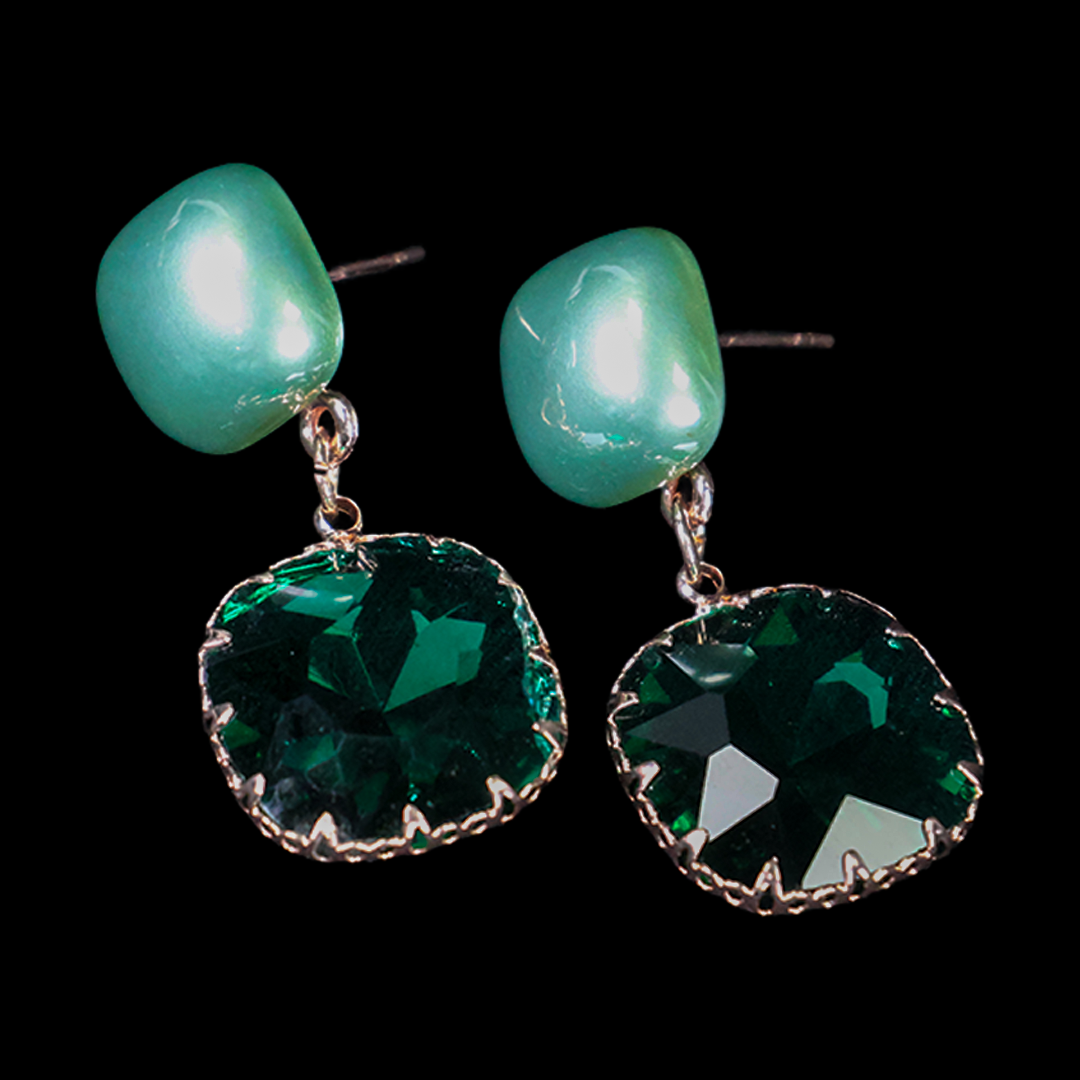 Modern Art Stone Earring