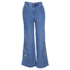 Landscape Embroided Loose Fit Jeans.