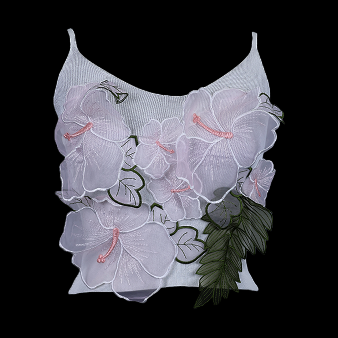 Glam Flower Crop Top