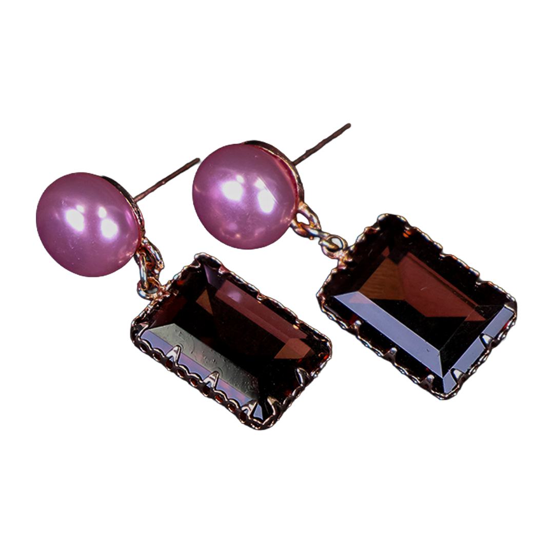 Modern Art Stone Earring