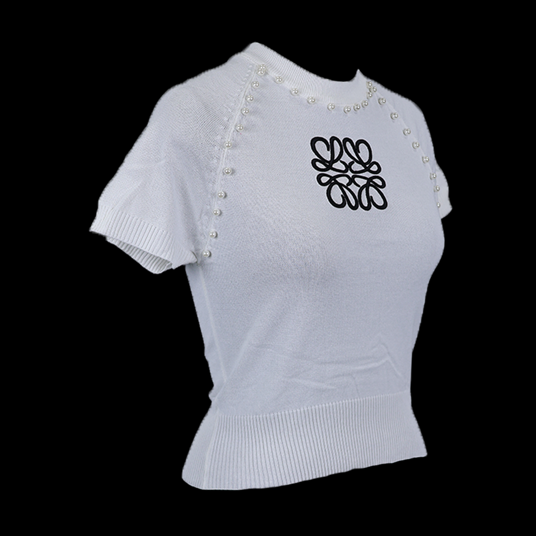 Designer Top Pearl Work