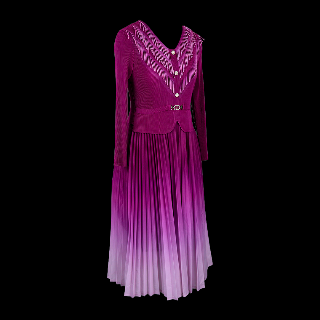 Kneatted Imported A-Line Gown