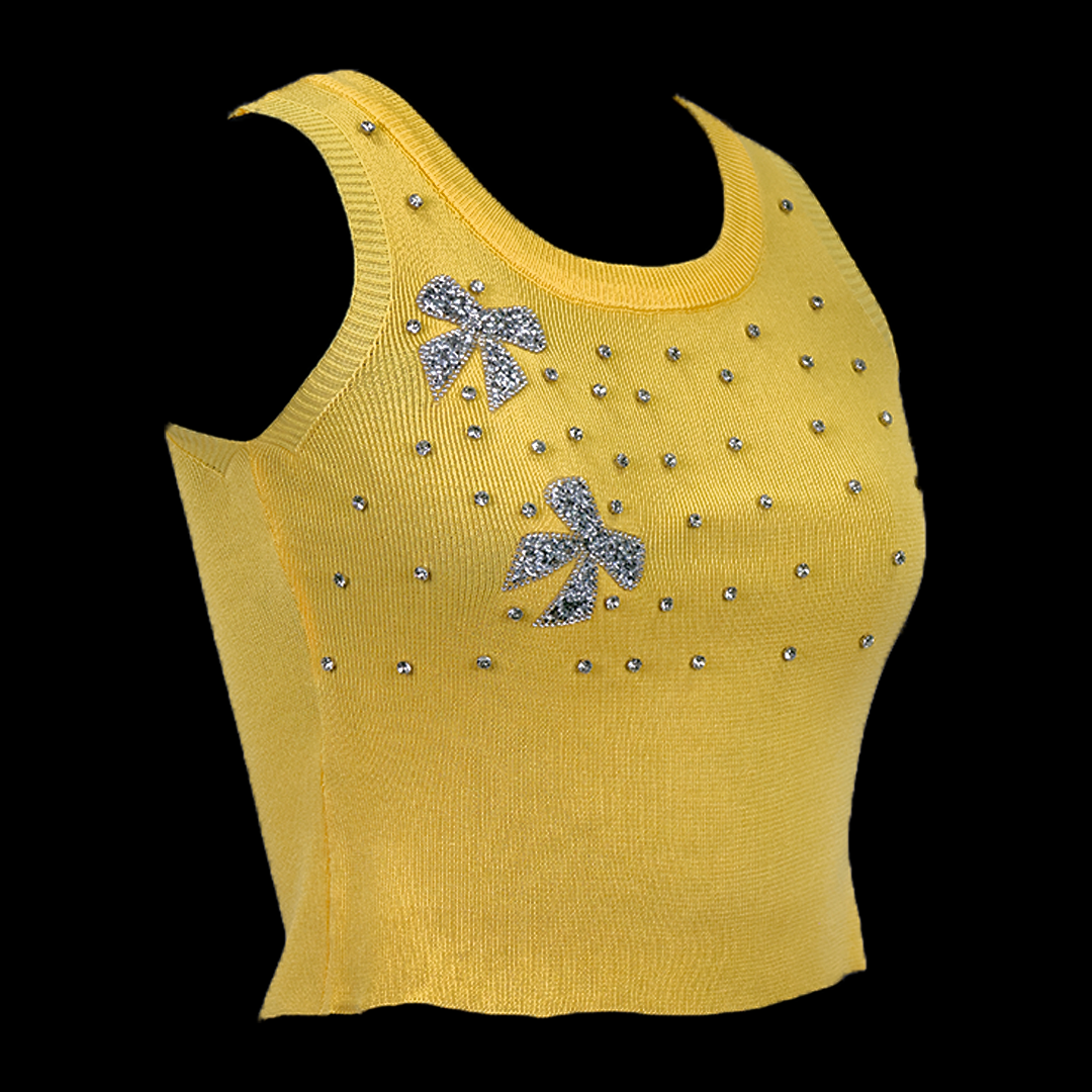 Luxaura Crystal Royale Crop Top