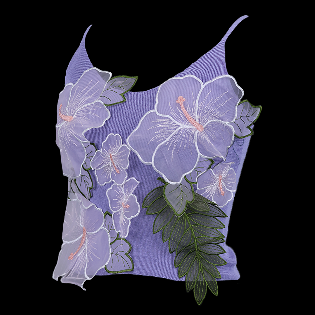Glam Flower Crop Top