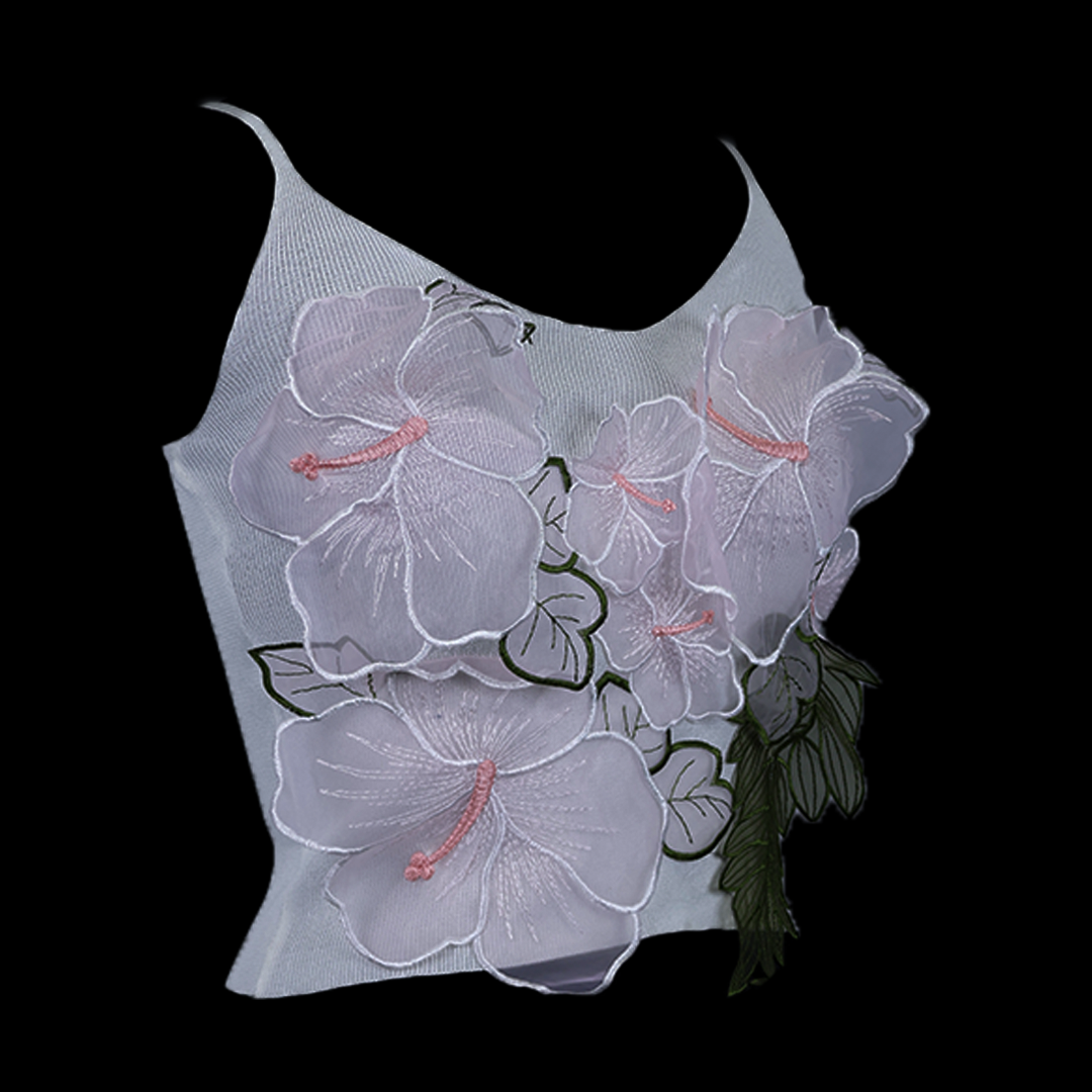 Glam Flower Crop Top