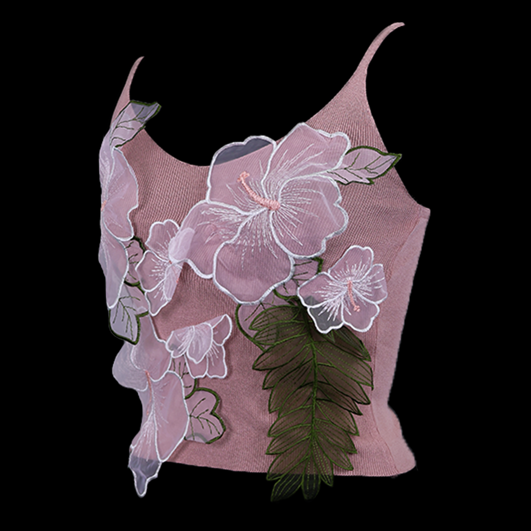 Glam Flower Crop Top