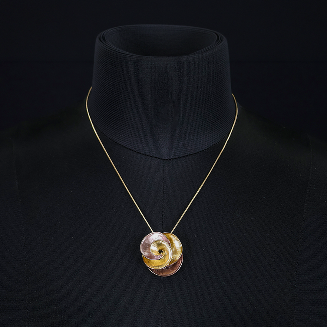 Luxaura Metal Flower Statement Necklace