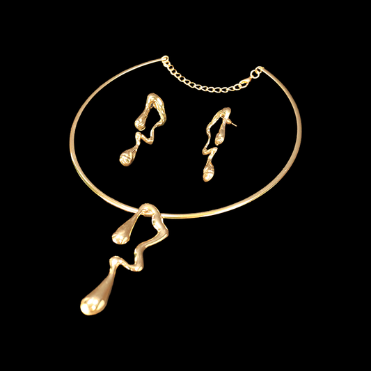 Statement Drop Style Choker Set