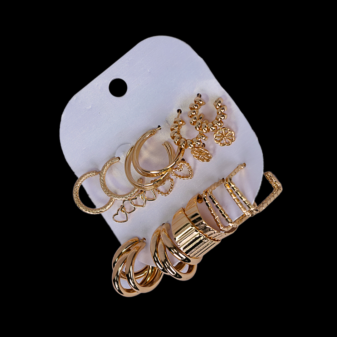 Trendy Multi-Design Hoops And Tops
