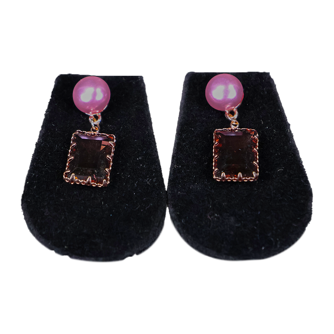 Modern Art Stone Earring