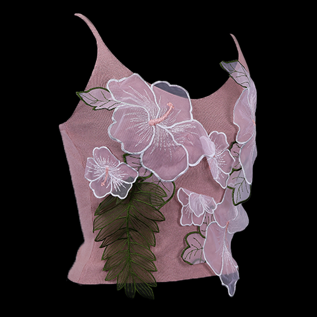 Glam Flower Crop Top