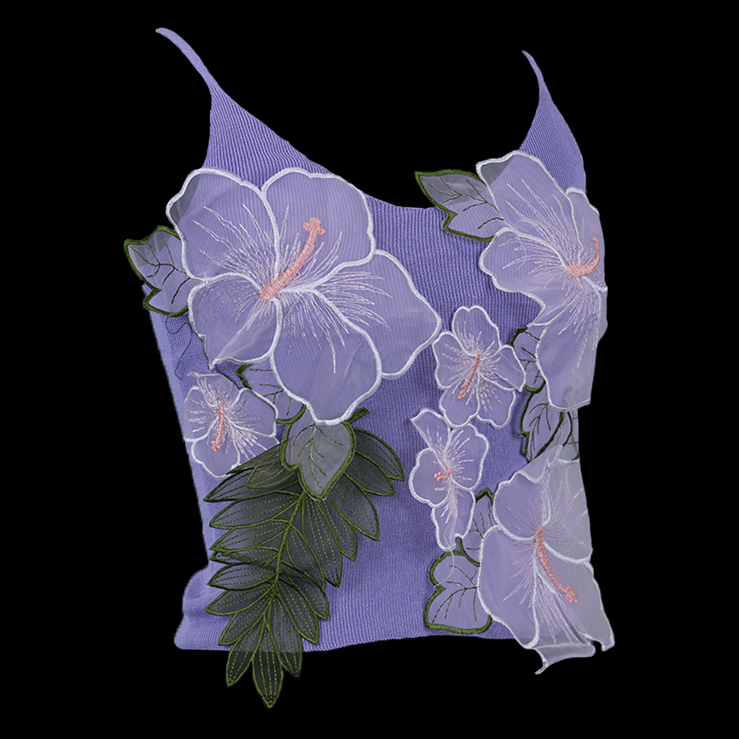 Glam Flower Crop Top