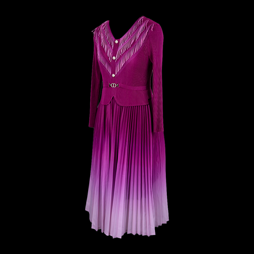 Kneatted Imported A-Line Gown