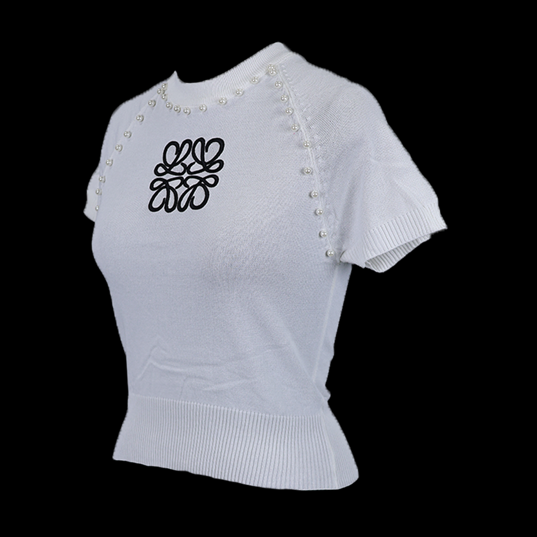 Designer Top Pearl Work