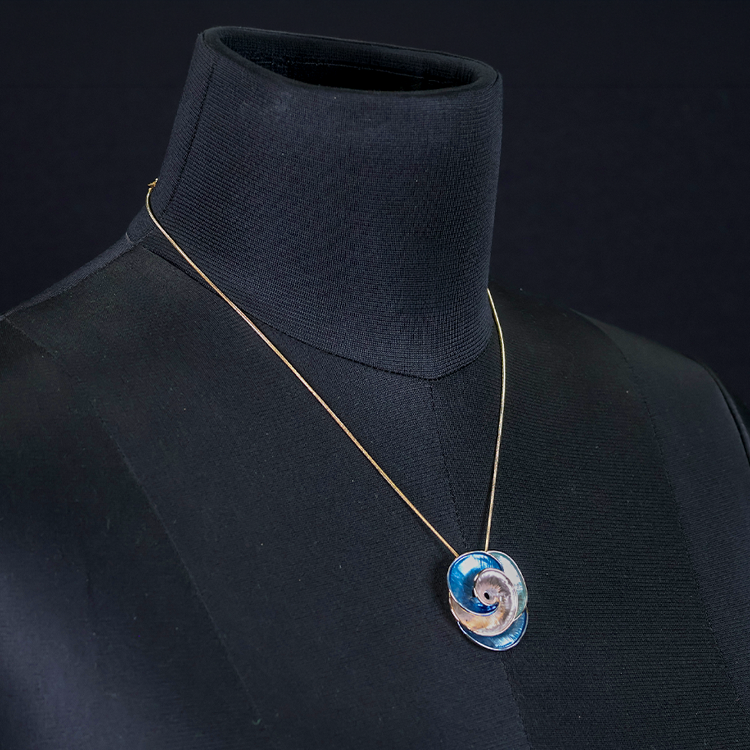 Luxaura Metal Flower Statement Necklace