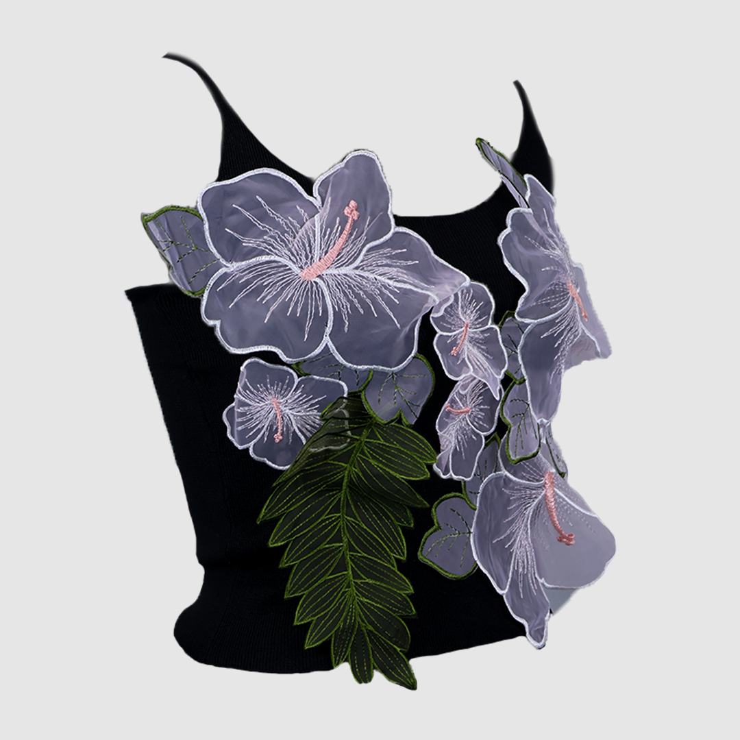 Glam Flower Crop Top
