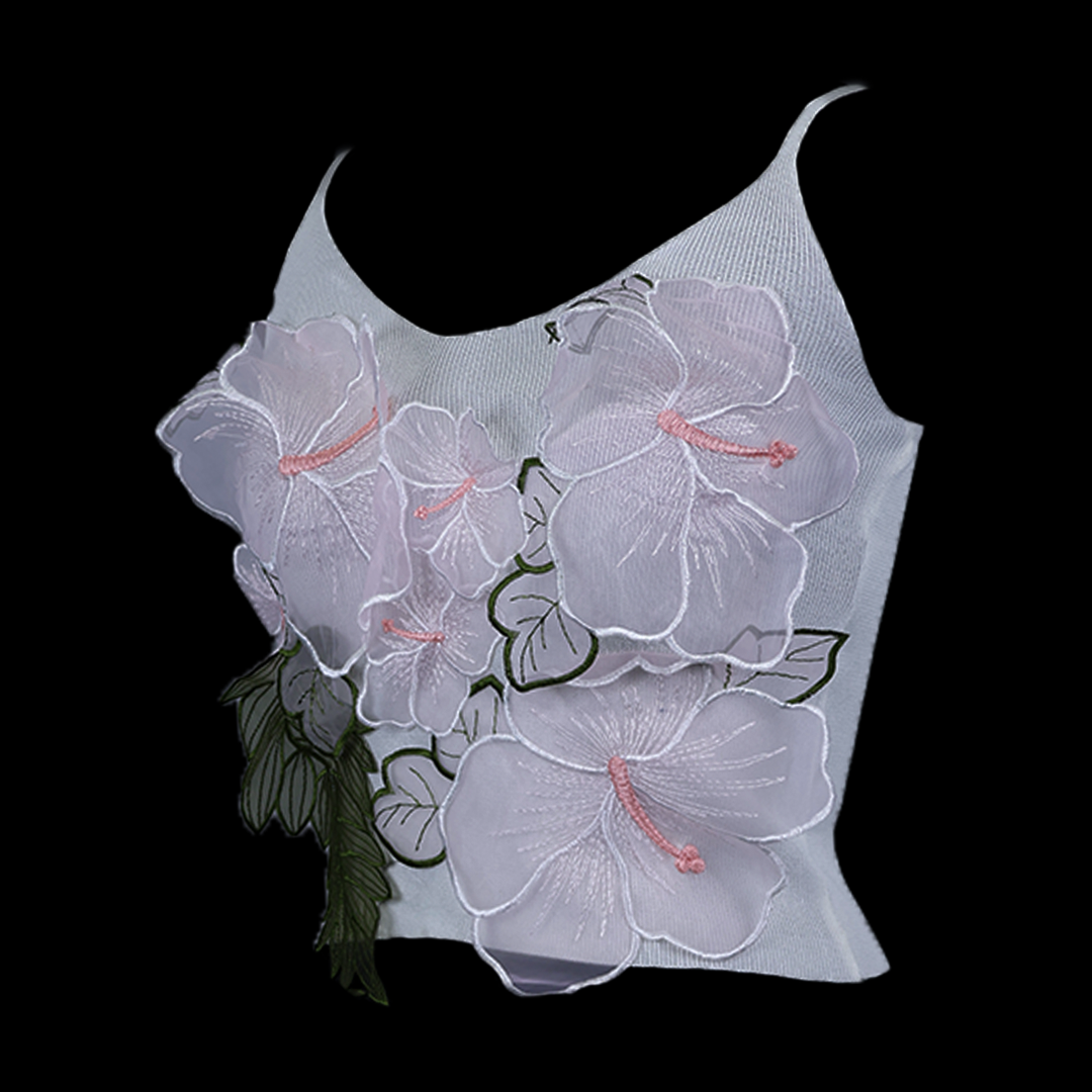 Glam Flower Crop Top